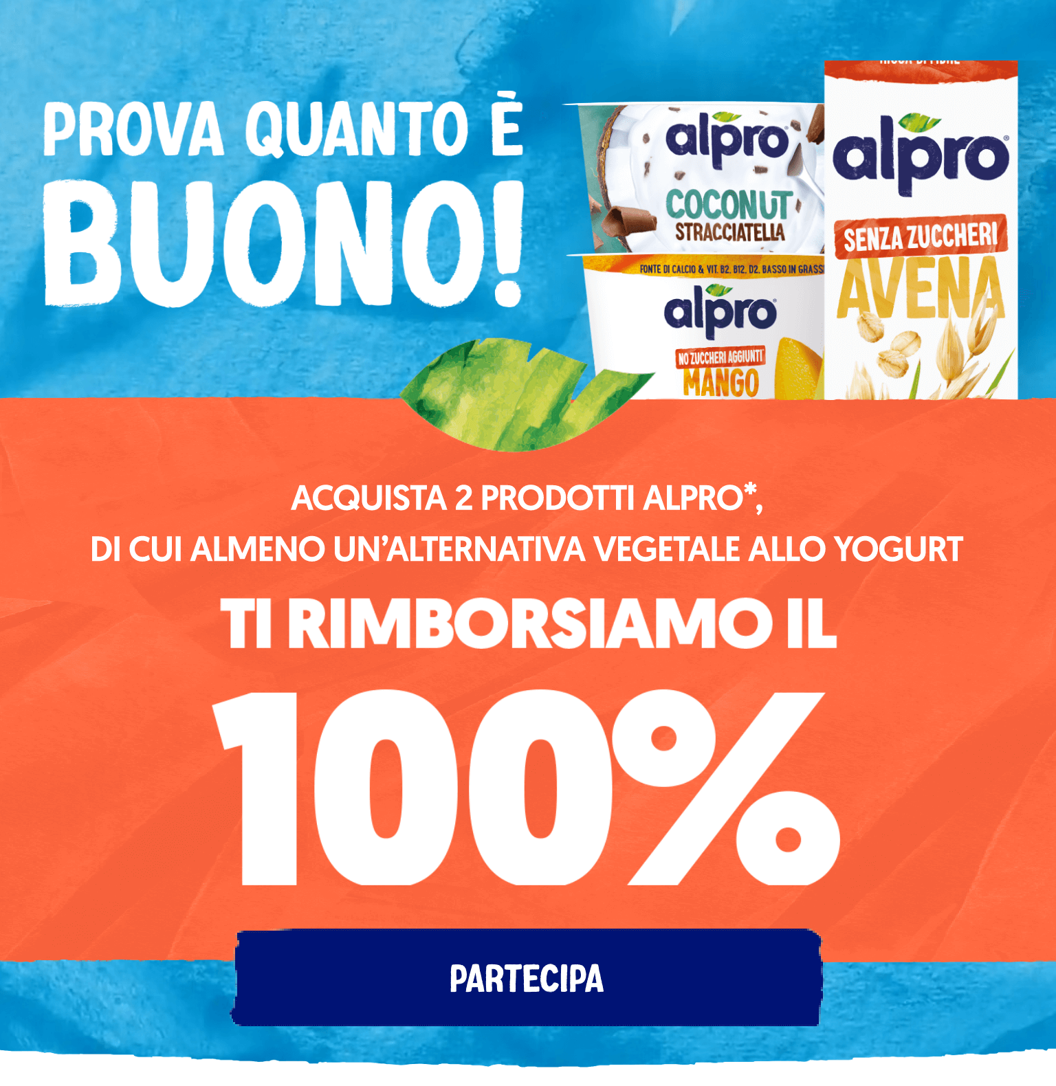 Cashback Alpro - Prova quanto è buono, ti rimborsiamo al 100%