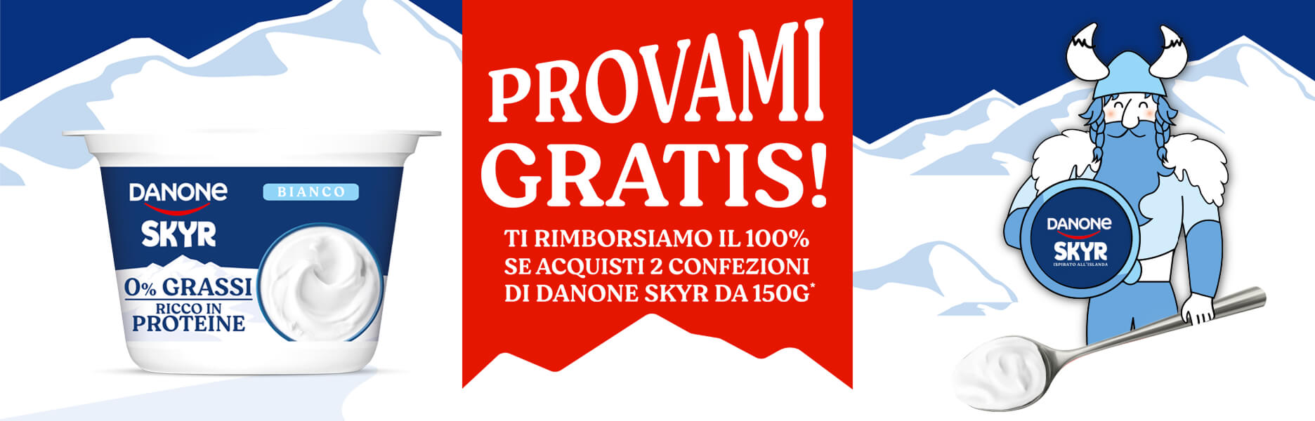 Visore principale Danone Skyr