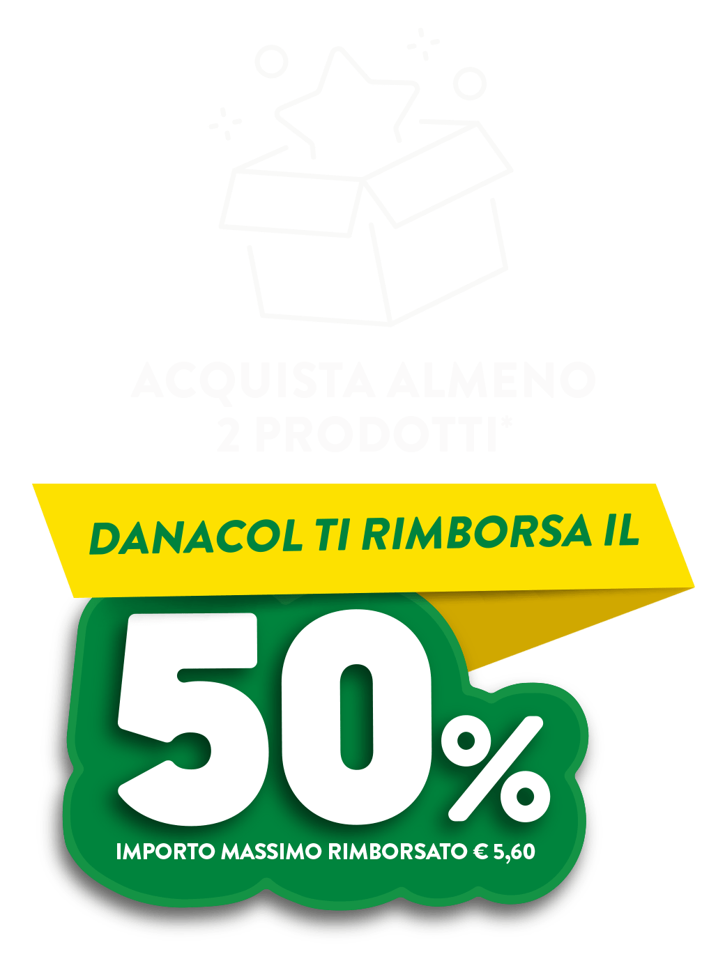 Danacol ti rimborsa il 50%