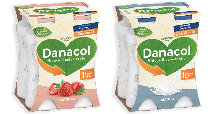 Confezioni Danacol gusto Fragola e gusto Bianco